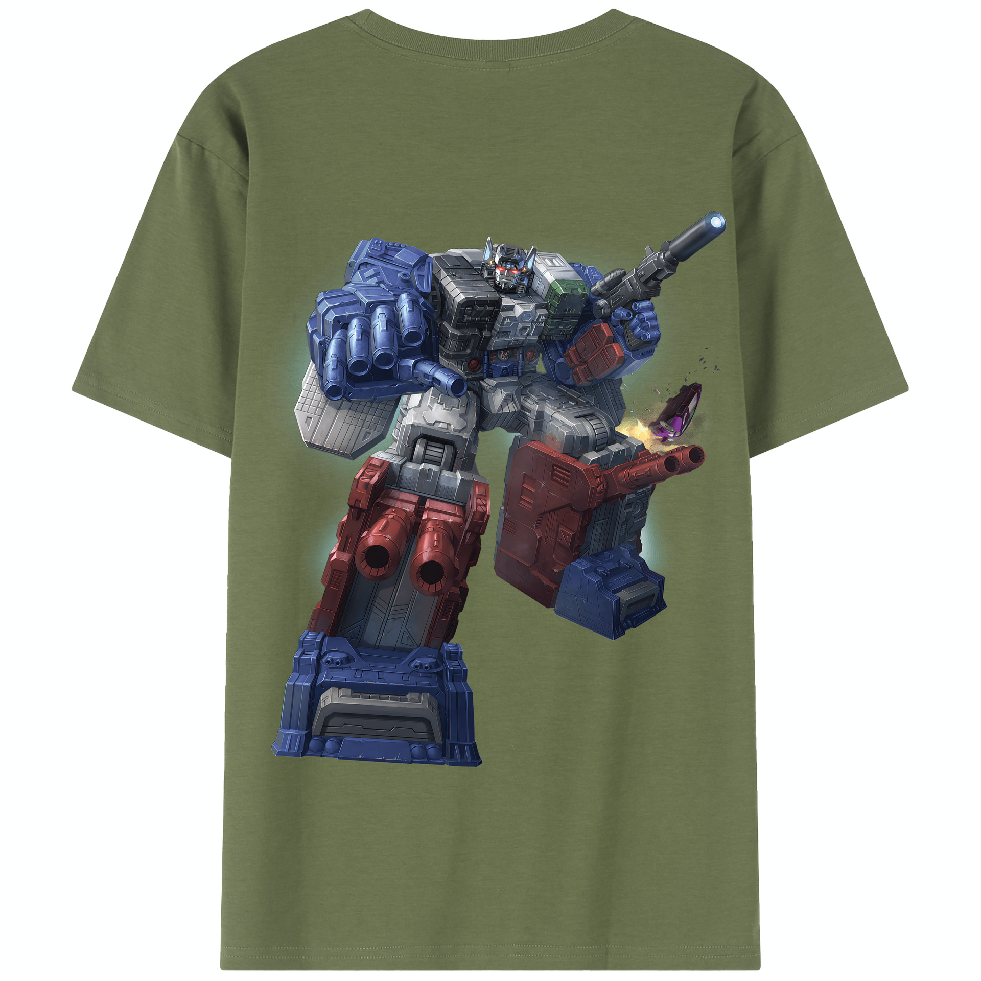 （画像用） Transformers トランスフォーマー 綿100％半袖Tシャツ（背面プリント）